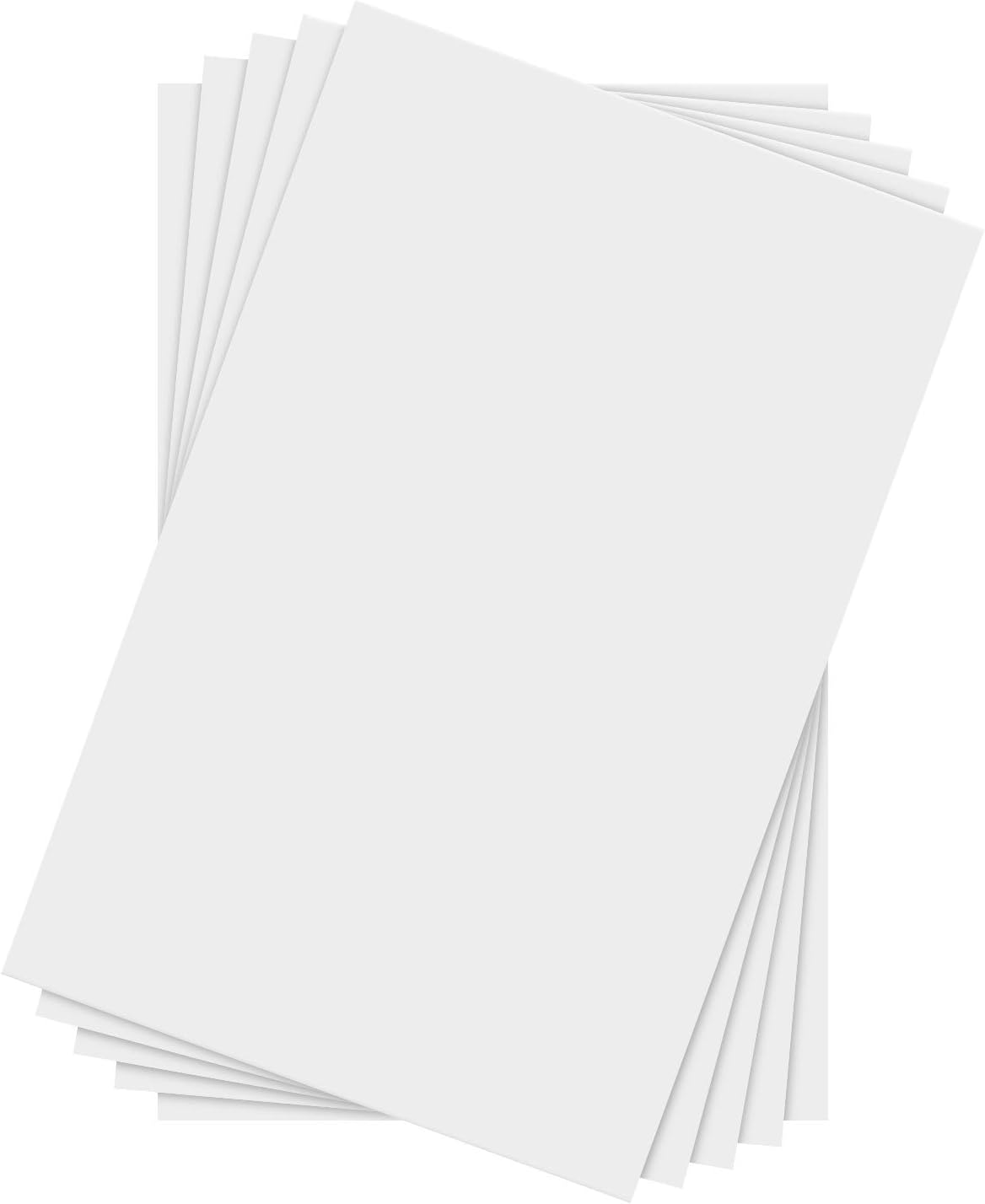 11" x 17" White Chipboard - Cardboard Medium Weight Chipboard Sheets - White on One Side - 25 Per Pack