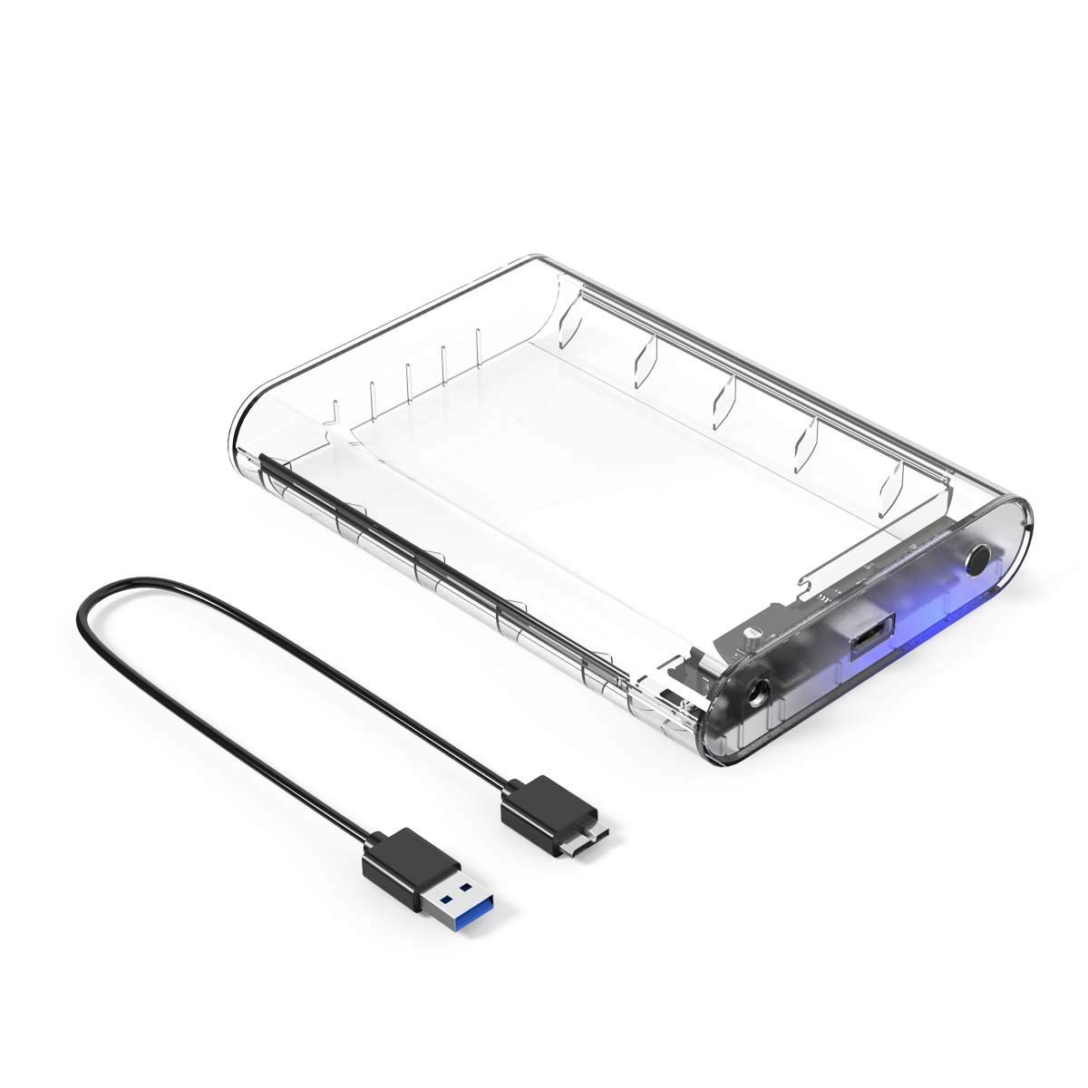 ORICO 3.5 Inch Hard Drive Enclosure Reader External USB 3.0 Hard Disk Caddy for 3.5" SATA III SSD HDD - Support UASP & 8TB