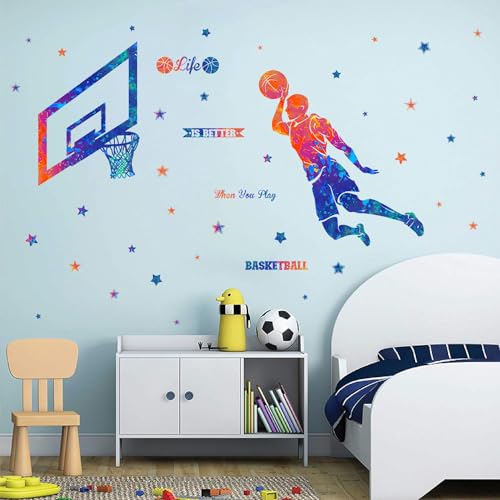 Vinilo Decorativo Jugador de Baloncesto Silueta 2 Hojas miniatura 6