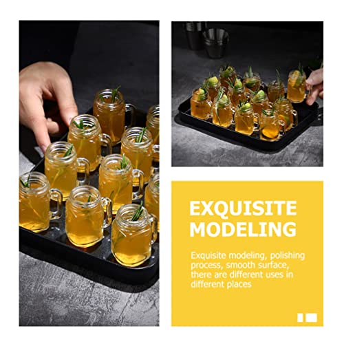 Zerodeko Mini Mason Wine Glass, Clear Glass Beer Mug with Handle - Image 3