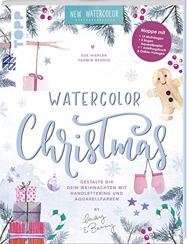 Watercolor Christmas. Gestalte dir dein Weihnachten mit Handlettering und Aquarellfarben by May and Watercolor Christmas. Gestalte dir dein Weihnachten mit Handlettering und Aquarellfarben by May and