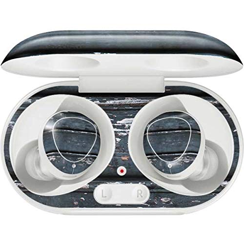 Skinit Decal Audio Skin Compatible with Galaxy Buds+ - Officially Licensed Originally Designed Chipped Blue Wood Design