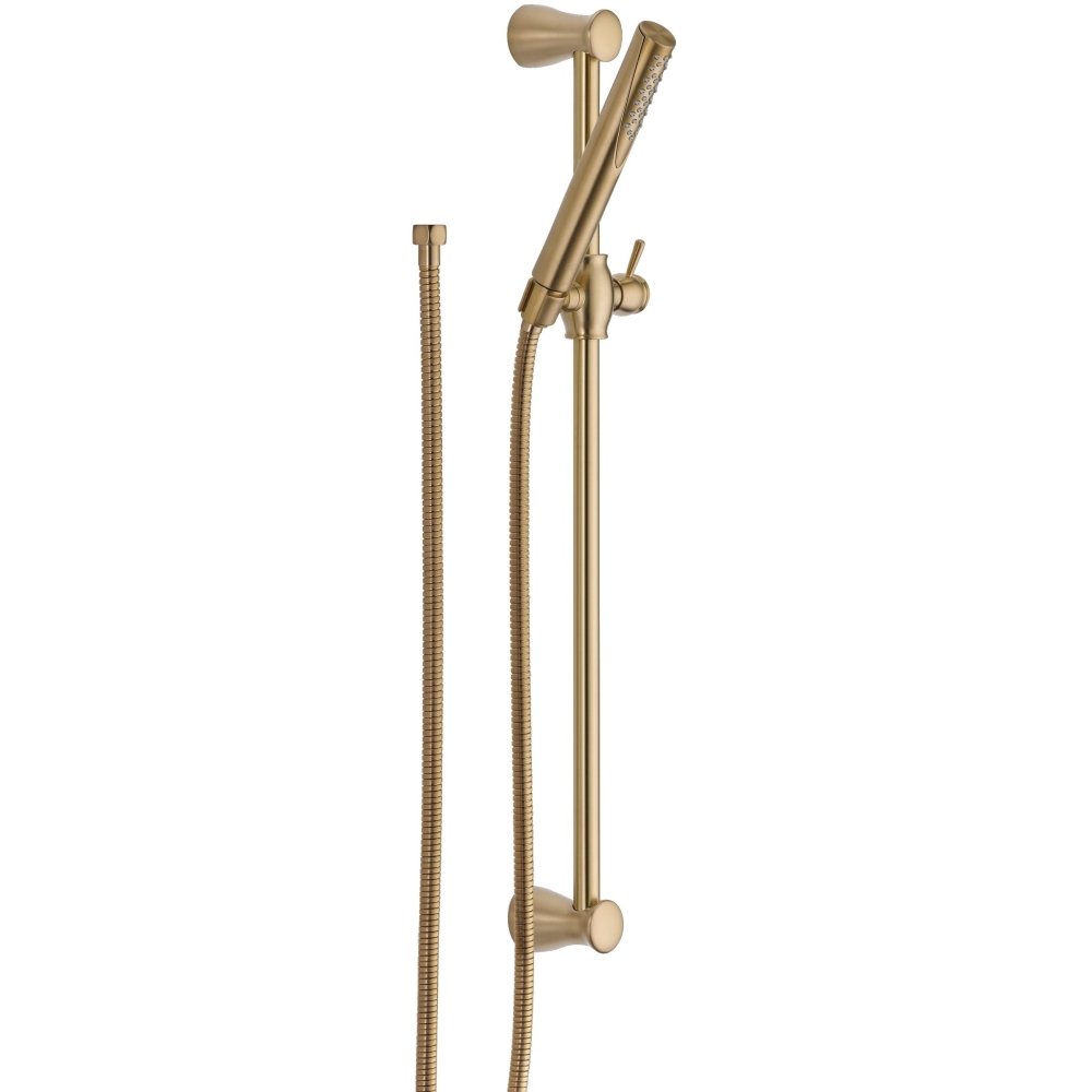 Delta Faucet Compel Slide Bar Hand Held Shower with Hose, Gold 