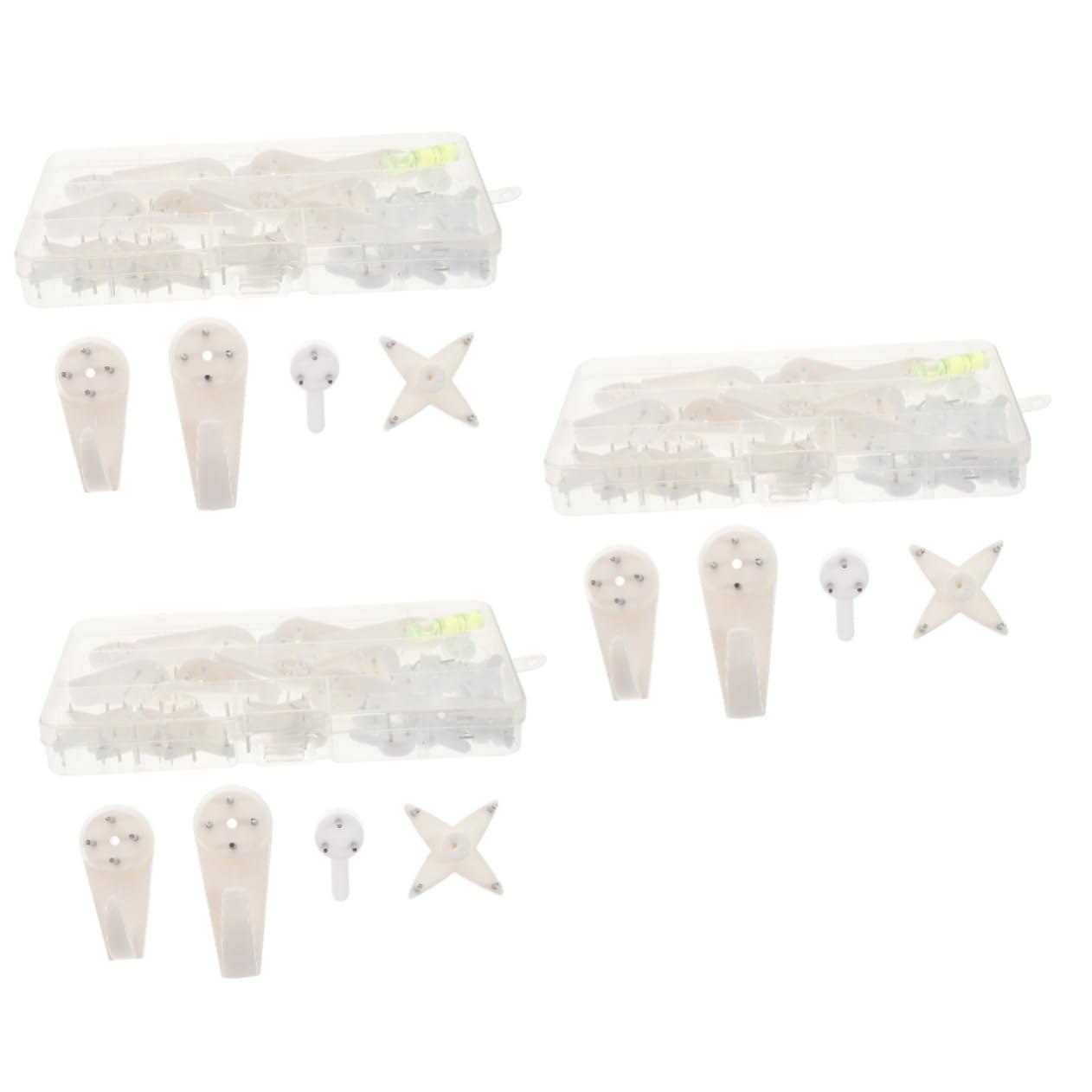 OSALADI 117piezas Ganchos Para Colgar Cuadros Sin Rastro Kit De Colgadores De Pared Para Decorar Adecuado Para Paredes De Ladrillo y Concreto