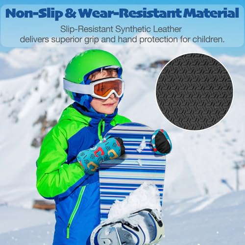 Kids Mittens - Waterproof Warm Winter Gloves for Boys and Girls, Thermal Insulated for Snow Play & Cold Weather - Image 5