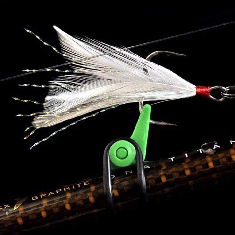 5 Clip Gancio Da Pesca In Plastica – Supporto Accessori Per Canne – Multitecnica