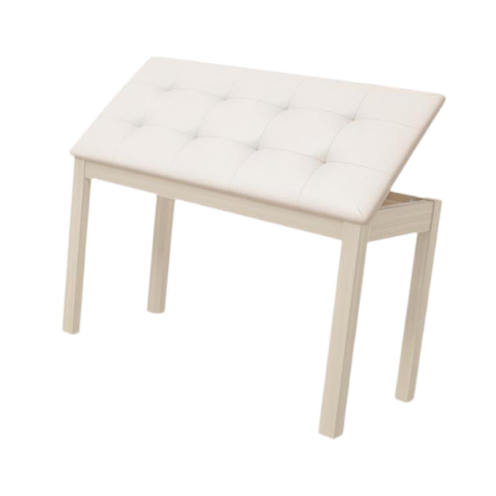 DYNWAVE Piano Bench with Padded Cushion Storage, Tear Resistant,Waterproof, Piano Seat Piano Stool Chair Seat for Performances, Beige