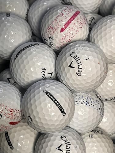 Golf Ball House… 24 Supersoft Golf Balls for Callaway/White/Near Mint (AAAA) / Used-Recycled w/Mesh Bag