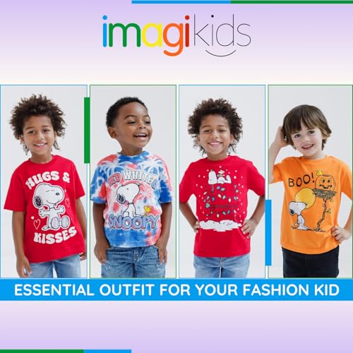 Peanuts Halloween Christmas Valentines Day July 4th St. Patrick's Day T-Shirt Toddler to Big Kid Sizes (2T - 18-20)2