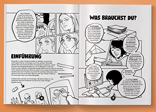 Manga zeichnen lernen mit Spaß: Gesichter und Figuren zeichnen, Schritt für Schritt mit über 60 Vorlagen. Das Anfängerbuch für Kinder & Erwachsene. Taschenbuch – 5. Oktober 2022 - Image 5