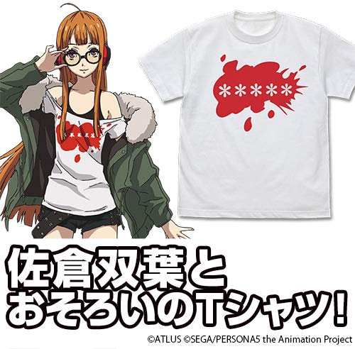 Amazon.co.jp: ペルソナ5(アニメ) 佐倉双葉 Tシャツ/WHITE-M