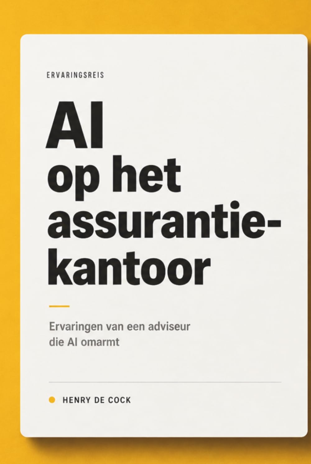 AI op het assurantiekantoor: Ervaringen van een adviseur die AI omarmt