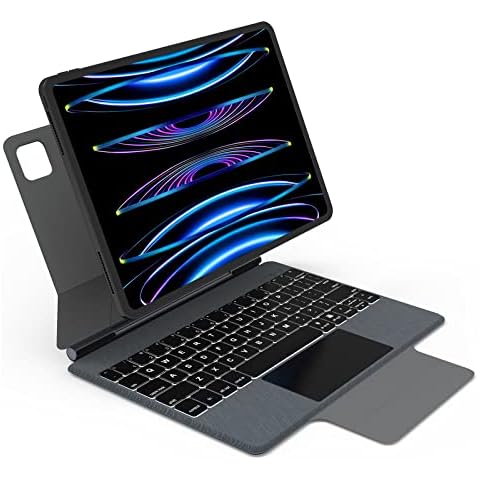 UOGIC Magic Keyboard Case for iPad Pro 11" 4th/3rd/2nd/1st Gen & iPad Air 10.9" 5th/4th Gen, iPad Keyboard with Floating Magnetic Design, Multi-Touch Trackpad, 7 Modes Backlight Cover