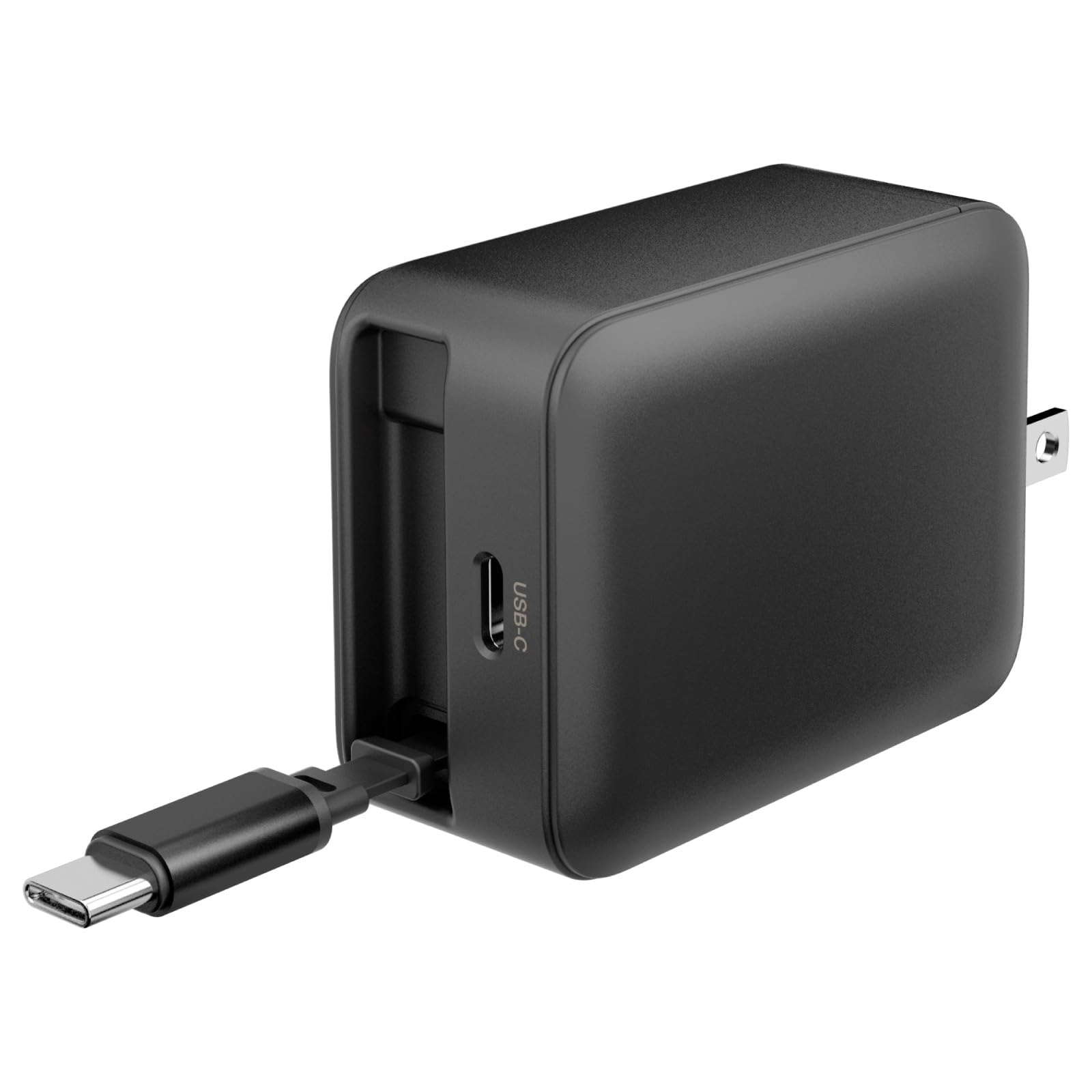 Amazon.co.jp: 多摩電子工業 PD65W充電器 USB-C巻取ケーブル内蔵 USB