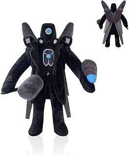 Hot Game Skibidi Toilet Titan Cameraman Plush Toys,Large Combat Power Cameraman Stuffed Figure Pillow,Horror Plush Doll Gifts,Emotion Plushie Perfect for Playing