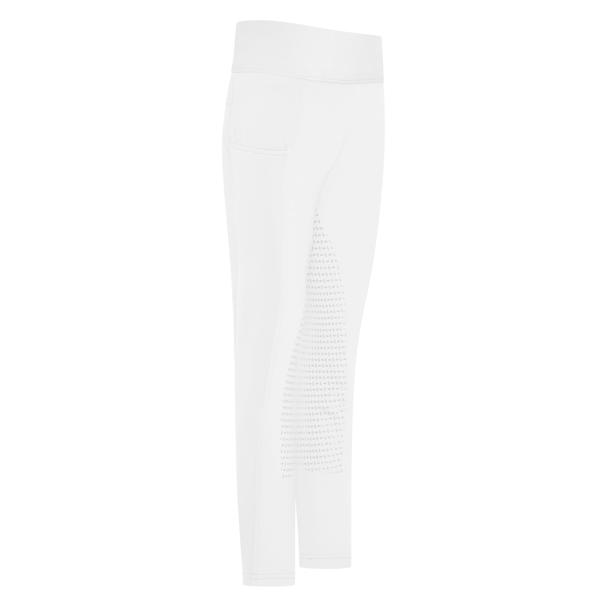 Imperial Riding Leggings de equitación Tessy Light para niños, pantalones elásticos de cintura alta, dos bolsillos laterales para teléfono móvil, pantalones de equitación con ribete en las rodillas de