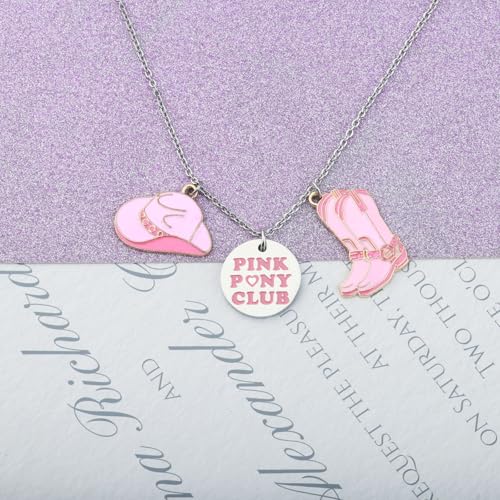 Lywjyb Birdgot Princess Cowgirl Gift Western Cowgirl Necklace Music Album Gift Song Lyrics Singer for Singer Fans4