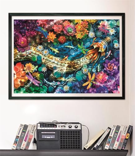 Clementoni Puzzle pour Adultes 1000 Pièces HQC Koi River Compact Box Boxact Fabriqué en Italie 39939 - vue 6