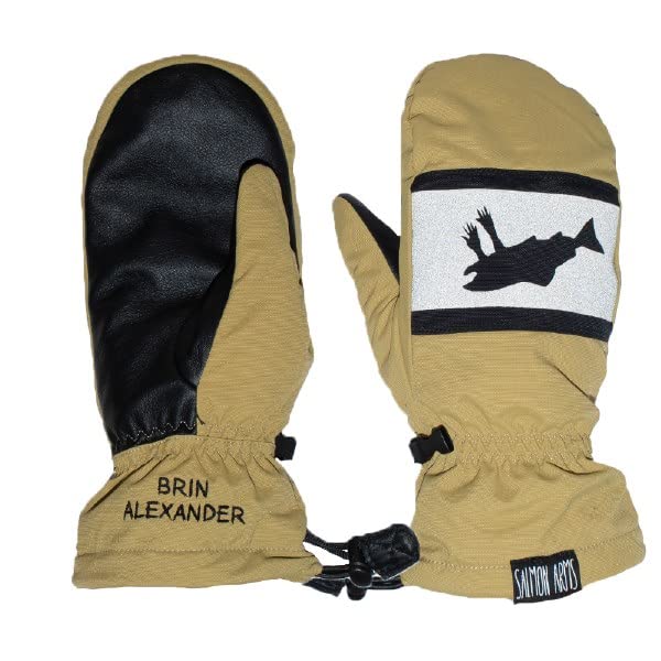 Salmon Arms 2023 Retro Mitt Hi-Vis Khaki Snowboard Mitten