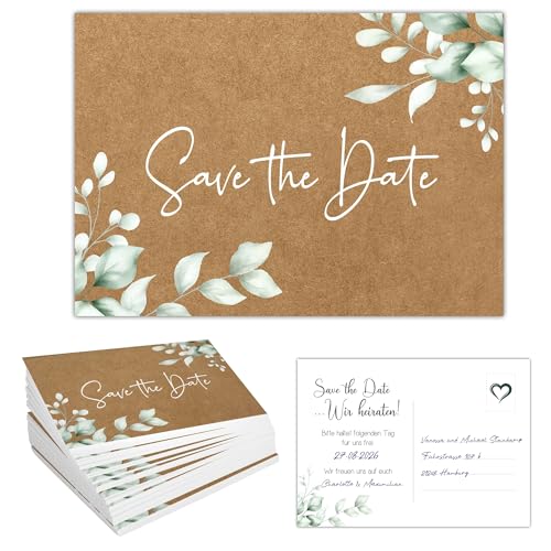 40 Save the Date Cards Wedding | We Marry Invitation | Wedding Party | Postcards Wedding Invitation