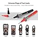 Test Leads, Electrical Multimeter Leads kit with Alligator Clips,Metal Probes, Test Hooks, CAT II 1000V 10A,Set of 8 Pieces Tacklife METL04