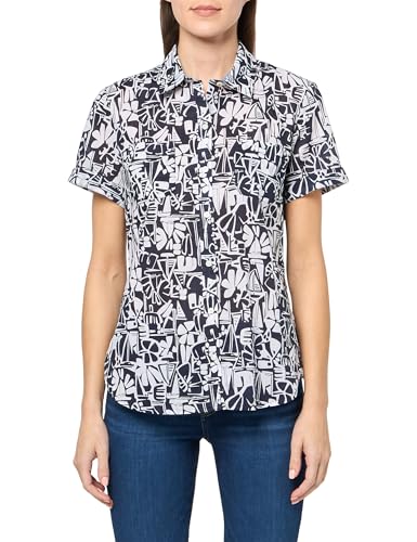 Image of Nautica Women's Button Front Short Sleeve Camp Shirt