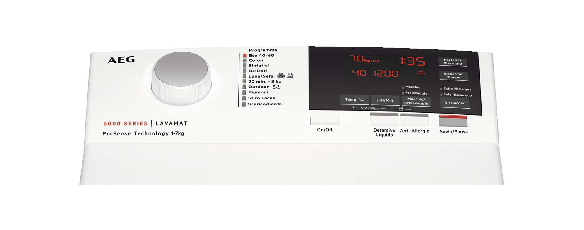 AEG L6TBG723 Lavatrice Carica dall'alto 7 KG