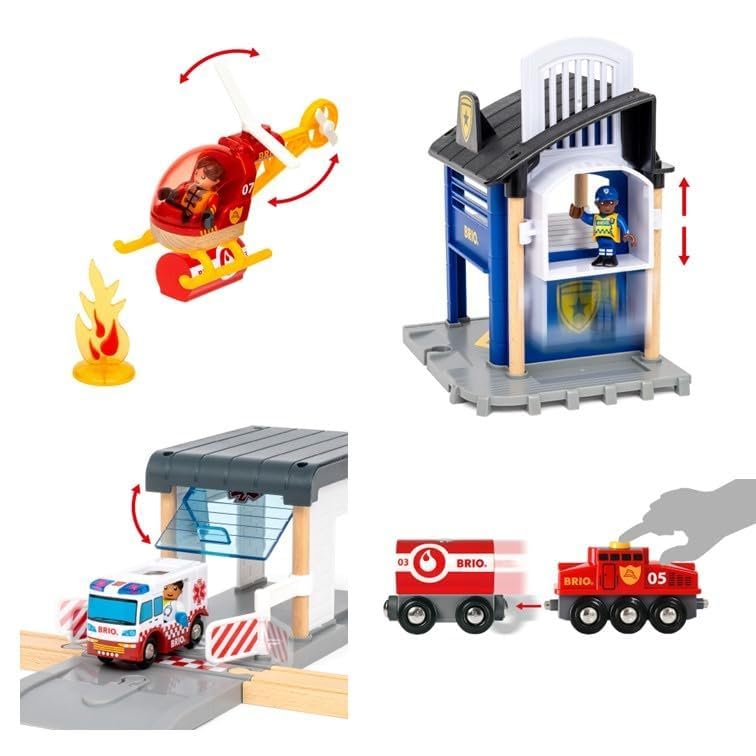 BRIO WORLD ブリオ ワールド レスキューチームセット 36025 Amazon | BRIO WORLD (ブリオ ワールド) レスキューチームセット