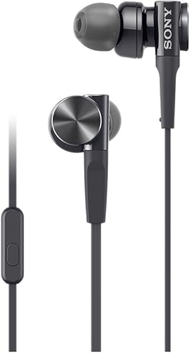 SONY Tipo sellado Receptor de oído interno MDR-XB75AP B (Negro)【Productos genuinos nacionales de Japón】