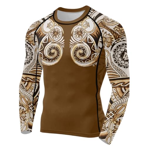 Viking BJJ Ranked Full Sleeve Compression Rash Guards Shirt Perfect for Jiu Jitsu MMA, or Any Gym Workout2