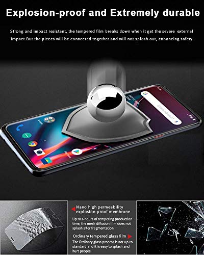 Image of COMORO Tempered Glass screen Protector For Oneplus 7 Pro Anti Shatter Edge to Edge Protection - Pack Of 1