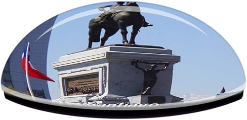 Miniatura 3 de Weekino Monument General Baquedano Santiago Chile Fridge Magnet 3D Crystal Glass Tourist City Travel Souvenir Collection Gift Strong Refrigerator