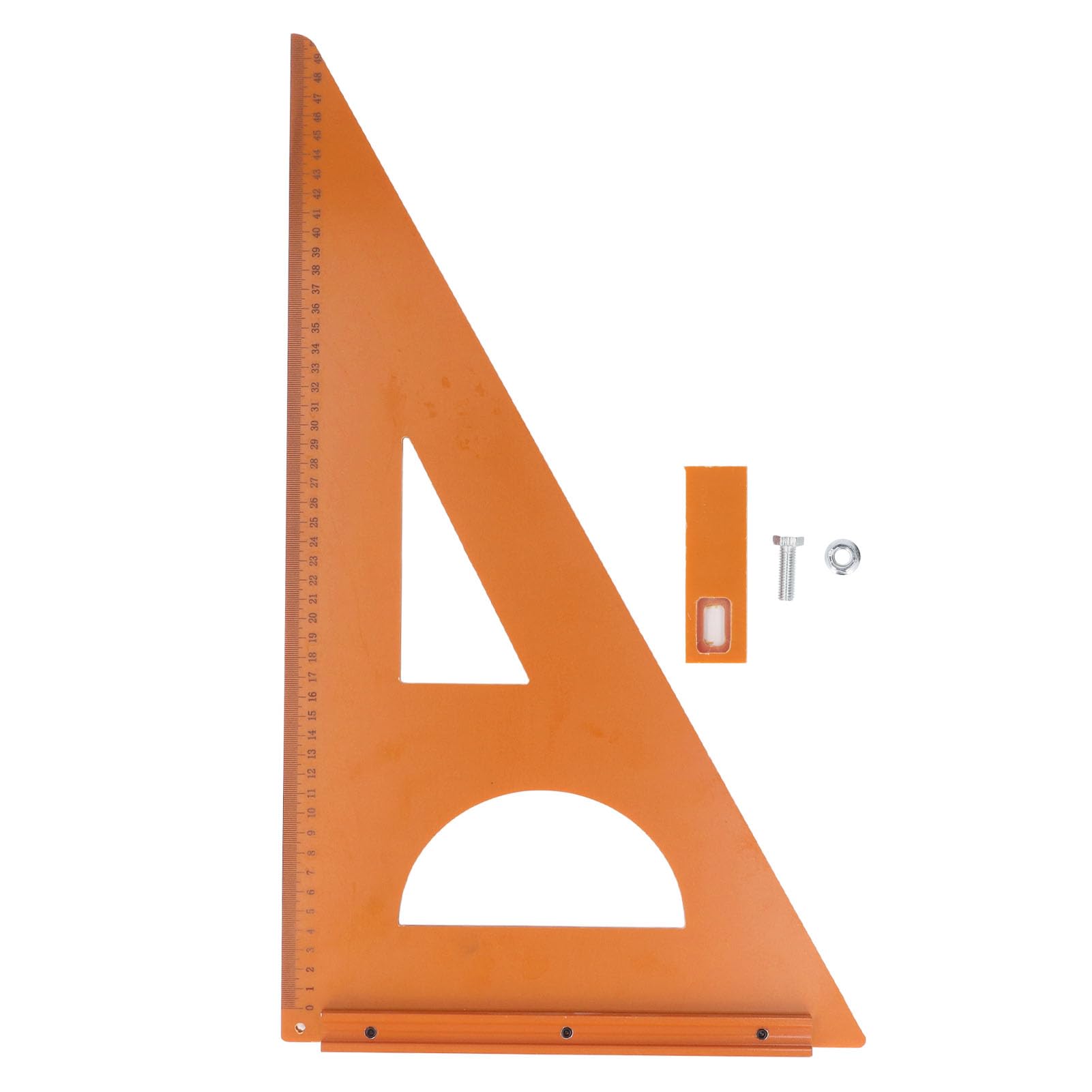 Socobeta Righello Quadrato da Carpentiere Triangolare Design Robusto per Misurazioni Accurate Nella Lavorazione del Legno 50x30 Cm