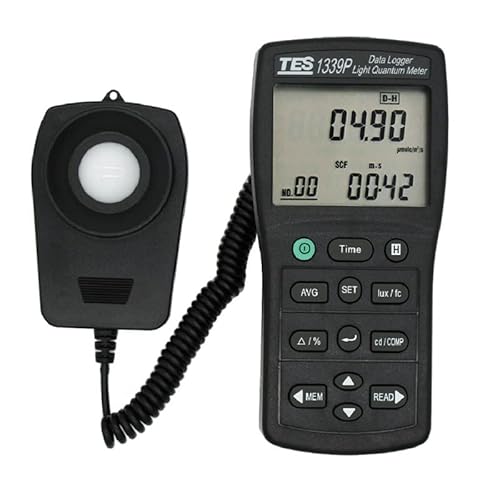 TES-1339P Portable Photosynthesis Tester Data Logger Light Quantum Meter Digital Luminous Intensity Meter