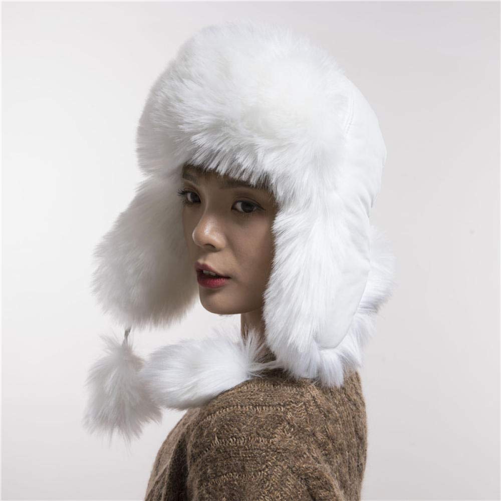 Wudaizhi Wasbeer Staart Cap Winddicht Cap Russische Winter Ski Hoed Warm Dikke Pluche Cap Klassieke Wasbeer Hoed voor Mannen Vrouwen
