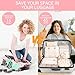 KPX 8 Set Packing Cubes for Travel, Luggage Packing Organizers Accessories Large Toiletries Bag for Clothes Shoes Cosmetics (8Set-Pink Bow)