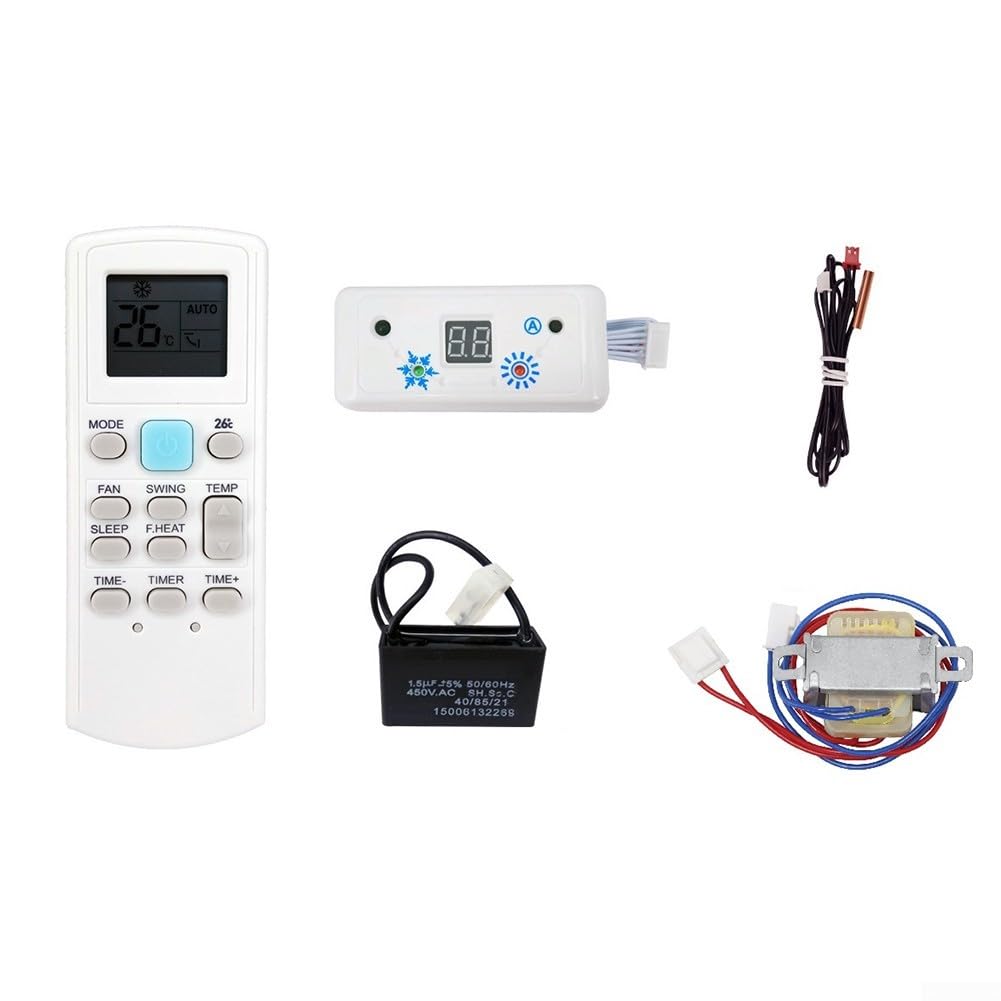 Conjunto de placa de sistema de panel de control de aire acondicionado con accesorios HVAC AC Unidad de control de temperatura piezas de repuesto