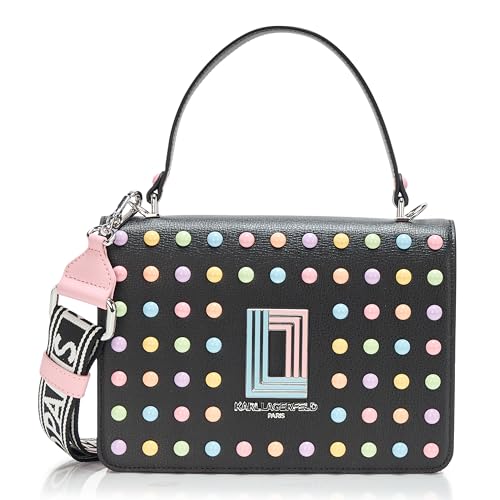 Image of KARL LAGERFELD Women's Simone Studded Satchel Crossbody