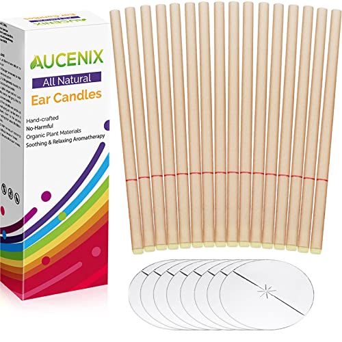Aucenix Beeswax Ear Candles - 16 Pcs