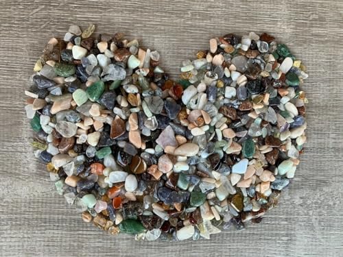 Image of GAF TREASURES 2 oz Lot Natural Mixed Semi Tumbled Gemstone Chips, Crushed Mini Crystals, Undrilled Crystal Chips (Assorted)