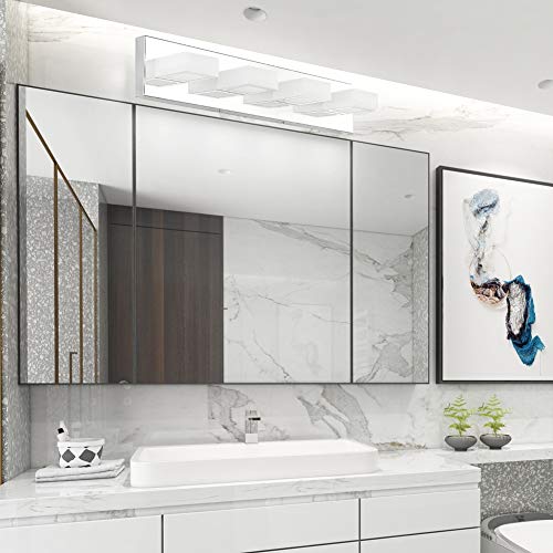 image for Ralbay LED Modern Vanity Light Bathroom Vanity Lights Over Mirror 4 Li