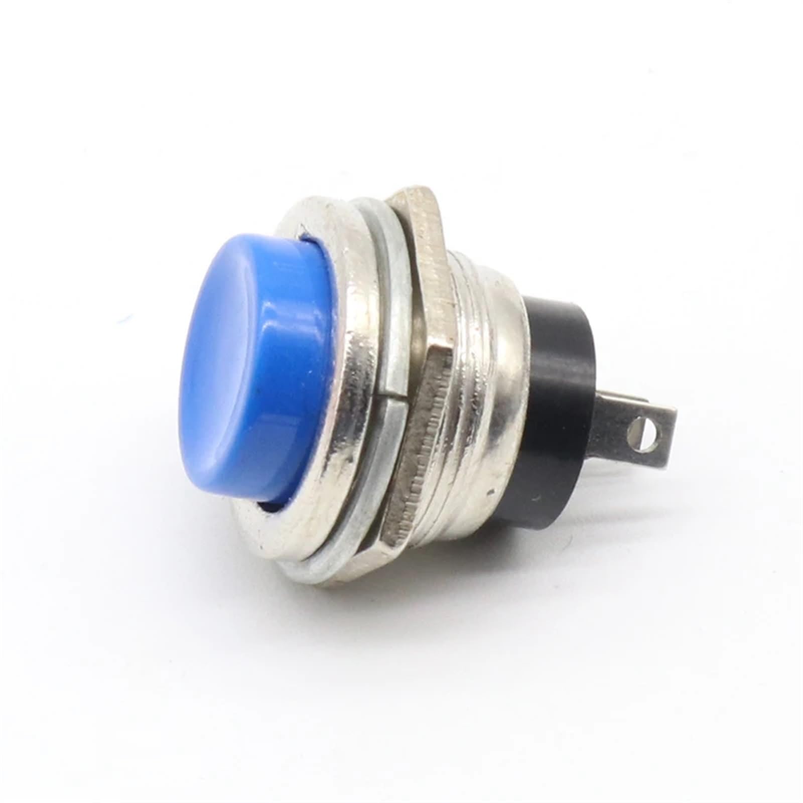 10 Uds. Interruptor de botón momentáneo de retorno automático de 16MM 6A/125VAC 3A/250VAC(Black)