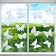 lasuroa 2 Blätter Fensteraufkleber Schmetterling, Transparent Anti Kollision Aufkleber für Fenster Regenbogen Fenstersticker Schmetterlinge Fenster Abziehbilder Aufkleber Dekorationen