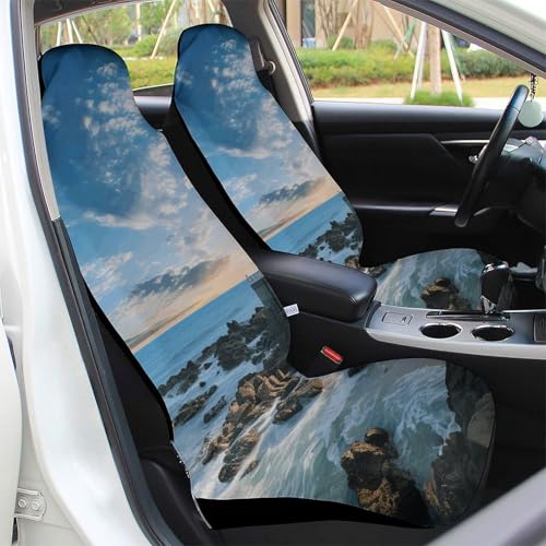 Housse de siege auto durable et facile a installer motif plage