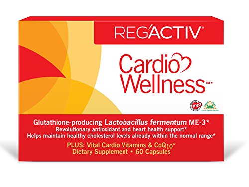 Reg'Activ Cardio Wellness with Glutathione Producing Lactobacillus fermentum ME-3, Pantethine and CoQ10