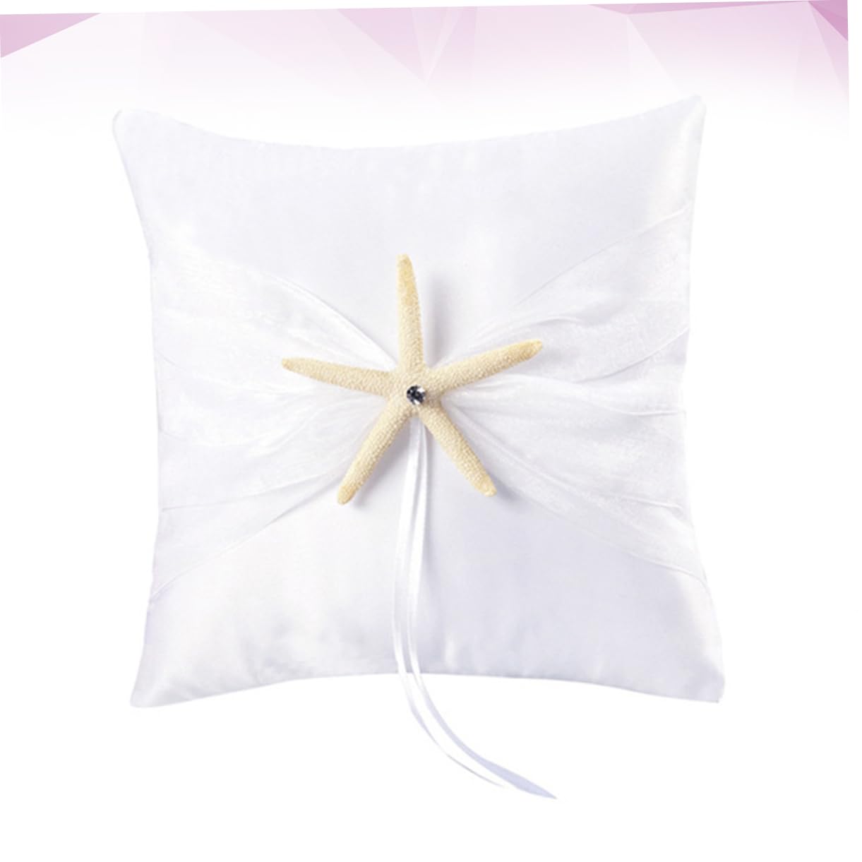 Ciieeo 2 Pz Portatore Dell'anello Per Il Matrimonio Lancio Del Divano Cuscini Per Il Letto Cuscino Per Il Corpo Bianco Nozze Sposa Stile Western Piccolo Cesto Di Fiori Bianca
