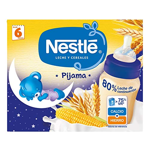 Nestlé Leche y Cereales Pijama - Alimento Para bebés - Paquete de 6x2 unidades de 250ml