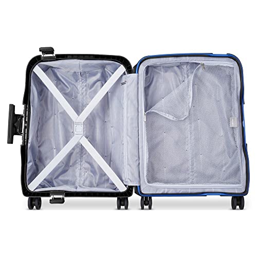 Image of DELSEY PARIS Moncey 69 cms Medium Check-in Polypropylene Hardsided 8 Wheels Spinner Luggage /Suitcase /Trolley Bag for Travel with TSA Lock- Black