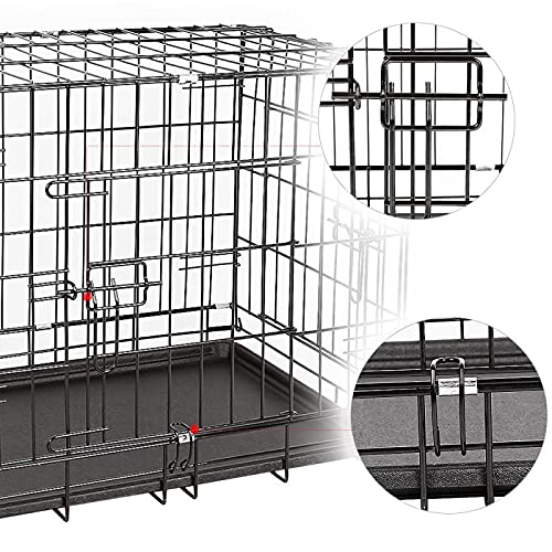 Skrzynie dla Psów/Klatka dla Psa Universal Dog Klatki Z Tacy Pet Dog Metal Creates House Dog Klatki Żelazne Krajowe Kennel Pet Kennel Home Dog Cage Hodowla Skrzynek