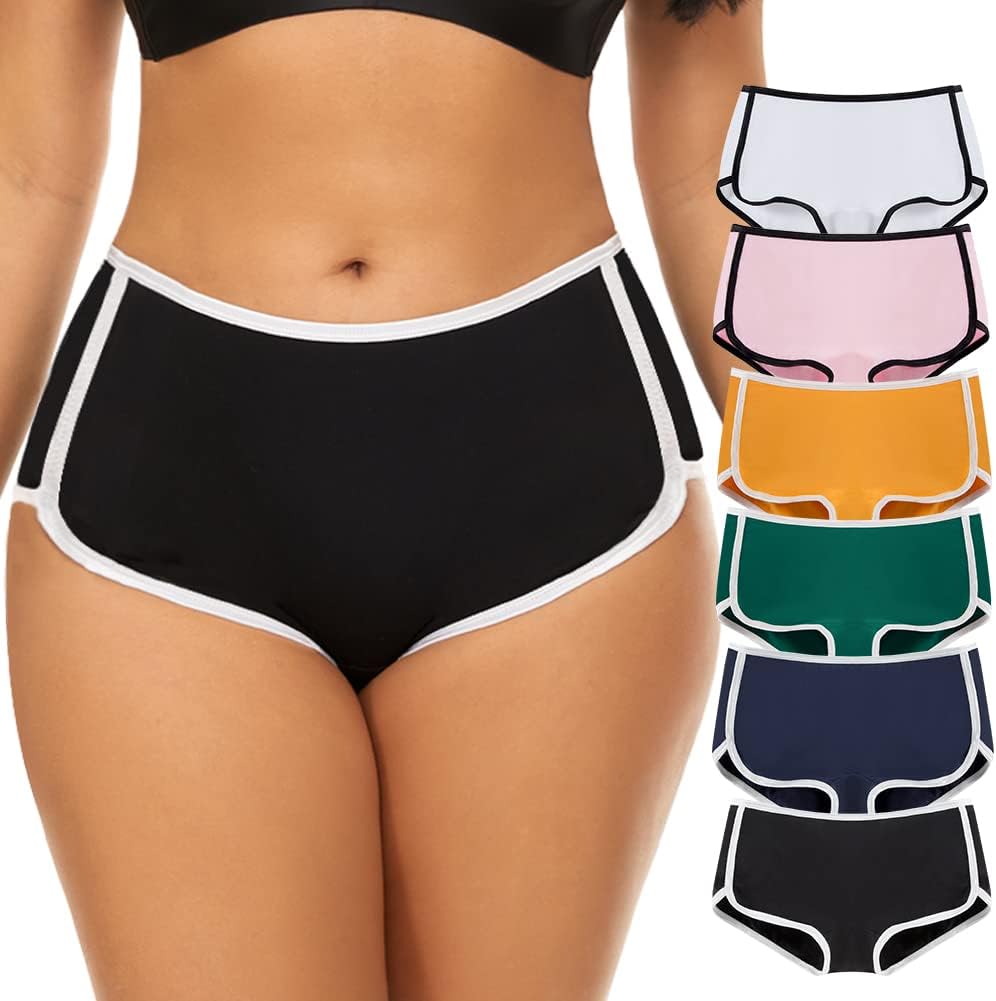 Mordlanka Women Boyshorts Underwear Cotton Panties Stretch Boxer Brief